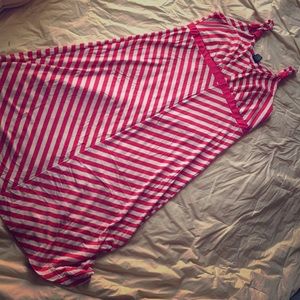 Probably no and white maxi dress